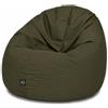 PATCH HOME Patchhome - Pouf 2 in 1, cuscino da pavimento, poltrona a sacco da gaming, per adulti e bambini, con imbottitura (Ø 100 cm, cachi)