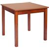Liberoshopping tavolo fisso da cucina sala da pranzo o ristorante in legno massello - stile rustico compatto e robusto - facile da montare - 100% made in italy (Ciliegio Gamba Quadrata, 90x90)