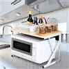 OHMG Supporto per forno a microonde, scaffale per forno a microonde, multifunzione: scaffale da cucina, supporto per tablet, 54 x 35 x 34,5 cm
