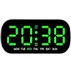 Yominerr Orologio Elettronico A LED con Luminosità Regolabile, Display Data e Temperatura. Semplice Sveglia Multifunzione.