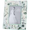 Hervit Cornice Portafoto Porcellana Bianca Botanic Autoportante Formato Foto 8,5x13cm - Scatola Regalo - Cornice per Foto Arredo Casa con Fotografie - Bomboniera - Regalo - 2 Misure 2 Colori 15x19cm