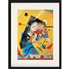 1art1 Wassily Kandinsky Poster Armonia Tranquila, 1924 Quadro in Cornice con Pregiato Passepartout | Immagini A Parete | in Una Cornice 80x60 cm