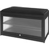 TkkMivcOC Scarpiera a 2 ripiani con panchina, moderna scarpiera chiusa con seduta imbottita, poggiapiedi per ingresso, corridoio, camera da letto, 70 x 32 x 42 cm (nero)