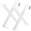LAMO Manufaktur Struttura per tavolino da caffè | Mark Light | Profilo 60x60 mm | 60x43 cm (LxA) | Bianco | 2 pz., LTS-03-G-EE-9016