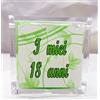 Ingrosso e Risparmio Scatole in plexiglass portaconfetti con Immagine Sfondo Verde e Scritta I Miei 18 Anni su di Un Lato - Bomboniera Compleanno, segnaposto (Kit 6 pz + Confezione)