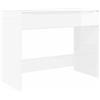 Genérico Scrivania Bianco Lucido 100 x 50 x 78 cm Legno Multistrato,Bianco,23.95kg,888941