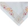 matches21 HOME & HOBBY matches21 Tovaglia Melina foglie autunno bastone decorazione casa centrotavola colorata poly lino 1 pezzo 110 x 110 cm