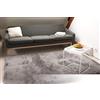floor factory tappeto esclusivo moderno Satin argento 80x150 cm tappeto shaggy pelo lungo
