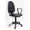 Stil Sedie - Sedia Poltrona Girevole Operativa Ergonomica Ufficio Scrivania in ecopelle con braccioli (NERO)