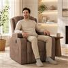 BLSYHDH Poltrona Massaggiante Elettrica, Poltrona Massaggiante con Riscaldamento, Poltrona Relax con Funzione Massaggio e Poggiapiedi, Poltrone Relax per Salone con Funzione Reclinabile, Vibrazione e
