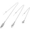 SAFIGLE Collana con Gabbia di Cristallo in Acciaio Inox Regolabile Ciondolo Porta Pietra Naturale Irregolare Medaglione Vuoto Fai da Te per Creazione Gioielli Artigianali