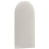 murando - Testiera Letto Singolo Imbottita - Staccionata Velluto - 100x30 cm 1 Pezzo - Pannelli Decorativi per Pareti - Pannello Imbottito per Camera da Letto e Soggiorno - Schiuma Anallergica - Crema