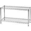 Archimede Sistema Componibile, Scaffale Due Ripiani, Grigio (Cromato), 91 x 36 x 50 cm