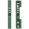 SoBuy Mobile Bagno Alto Stretto Salvaspazio Colonna 20×20×180 cm WC | Mobiletto a Colonna da Terra con Ripiani Regolabili e Cassetto, Armadietto per Lavanderia, Verde Scuro, BZR34-II-SY
