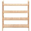KTHLBRH Scarpiera in Legno Massello di Noce 69x26x81 cm scaffale per scarpe armadio scarpiera scarpiera salvaspazio, Adatta per ingressi, corridoi, soggiorni