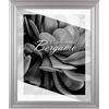 BIRAPA Cornice Bergamo in argento opaco - Cornice per immagini 40x50 cm - Cornice per foto con vetro antiriflesso in plexiglass - Decorazione murale per foto