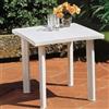 Briconess.com Tavolo da Esterno componibile Rettangolare in Polipropilene cm 80x75xH72 cm Bianco