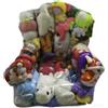 Generico Poltrona Trasparente Porta Peluche, Poltrona A Sacco Trasparente Per Animali Di Peluches, Sacchetto Di Peluches Per Bambini Con Cerniera, Impermeabile Bean Bag, Per Camera Da Letto(Senza Peluche), S