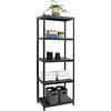 EYEPOWER shelfr Scaffale Metallo Nero Design Stile Industriale - 61x41x170 Libreria Moderna a 5 Livelli - Scaffale Verticale a Colonna Mobile Studio Arredamento Mobili Ufficio Moderni Mobile Divisorio Ambienti