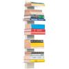 CASSETTE POSTALI ALUBOX ALUBOX Demetra Libreria Da Parete In Alluminio E Lamiera Zincata 83,5X23X21 Cm Libreria Sospesa 6,6 Kg 5 Mensole 17x23 Cm Salvaspazio Con Inserti A L E