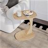 sugodesign Tavolino da salotto con ruote, piccolo tavolino a forma di C in stile aspetto rovere, piccolo tavolino da salotto ideale per computer portatili, tazze - Norma (Aspetto rovere)
