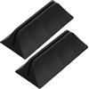 TOGEVAL Clip Regolabile e Mobile in Plastico Nero 2 Pezzi Divisoria per Scrivania Minimalista per Supporto Pannello Divisorio Ufficio
