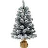 STI Albero di Natale Pinetto Innevato 60 cm Piccolo e Molto Bello e Realistico