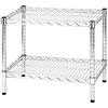 Archimede Sistema Componibile, Scaffale Due Ripiani, Grigio (Cromato), 61 x 46 x 50 cm