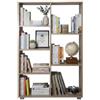 MAKA change your life quality MAKA Libreria Scaffale per Soggiorno 7 Ripiani Scaffalatura Portaoggetti Libri Svuotatasche in Legno con Rivestimento Laminato Verticale Orizzontale Mobiletto Cucina Ufficio Studio (Rovere, Galilei)