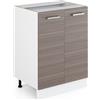 Vicco Mobiletto base cucina R-Line, Grigio nobile, 60 cm senza piano di lavoro, per la libera combinazione all'interno di sistemi cucina modulari
