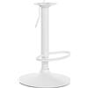 CLP Telaio Dello Sgabello Da Bar I Colonna Dello Sgabello Da Bar Regolabile In Altezza I Distanza Tra I Fori 8 X 8 CM | Colore bianco