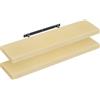 WOLTU Mensola da Muro Rettangolare Scaffale Libreria a Parete Decorazione per Cameretta Ufficio Porta CD/Dvd in Legno Rovere giallo 90cm, Set di 2, RG9370kei-2