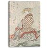 Printed Paintings Stampa su Tela Yashima Gakutei - Cortigiana Seduta su Una Carpa