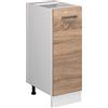 Vicco Armadio cucina dispensa alto R-Line, Sonoma, 30 cm senza piano di lavoro, per la libera combinazione all'interno di sistemi cucina modulari