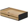 Oakywood - Grande Cassetto Modulare - Organizzatore per Scrivania in Legno Massiccio con Cassetti - per Riporre Documenti e Accessori - Ideale per l'Ufficio di Casa - Quercia Nera - Duello