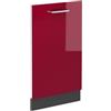 Vicco Pannello frontale R-Line, Rosso lucido, 45 cm senza piano di lavoro, per la libera combinazione all'interno di sistemi cucina modulari