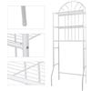 HUOLE Salvaspazio per Il Bagno, sopra la mensola della Lavatrice, 3 mensole per Il Bagno con Supporto angolare, con Asta per Appendere, mensola per Bagno (65 * 34 * 177 cm (bianco))