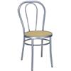 SEDIAOFFICE - Sedia Cucina in Metallo Curvato, Elegante Sedia Sala da Pranzo, Giardino, Bar e Ristoranti Adatta per Uso Interno e Esterno, Pratica e Resistente Prodotta in Italia, Satinato