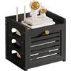 Generic Mensola for router, supporto for proiettore, scatola di immagazzinaggio for modem, copertura for cavi, organizzatore for multiprese, nascondiglio in legno massello(Black)