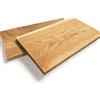 WestTree Mensola in rovere massiccio, oliata trasparente, bordi dritti, spessore 2,5 cm, mensola in legno di quercia, con fissaggio, ripiano in legno massello di quercia, mensola da parete (50 x 20 cm)