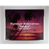 Homedecoration - Cornice portafoto Kardina 23 x 31 cm, in vero alluminio argento lucido con vetro trasparente da 1 mm