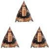 Remingtape 3 x 6 cm piramide a spirale in ghiaia di , spirale a spirale, piramide, fatta a mano, decorazione domestica, , spirale in filo di rame