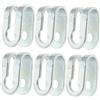 Anneome 6 Pezzi Clip U in Acciaio per Cavi Palestra Fermacavo U per Corda d'Acciaio Clip Metallo Resistente per Impianto Pulegge Palestra Casa Accessori Ricambio Facili da Installare