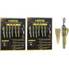 Hirisi Tackle Set di 20 clip ibride per pesca alla carpa con coda, cono in gomma, anti-groviglio, accessori da pesca