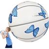 Generisch Pallone da basket per esterni, professionale con design a farfalla, 24,5 cm, riutilizzabile, per studenti, strumento di competizione per campo, giochi e palestra