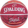Spalding Sketch Drible Ball 84381Z, Unisex basketballs, Red, 7 EU