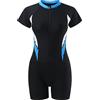 EQWIGKEIT Muta corta da donna, in neoprene, per attività all'aria aperta, in neoprene, per il surf, le immersioni e gli sport acquatici, C13-nero, S