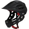 Baoblaze Casco da Bici per Bambini Casco da Ciclismo Attrezzatura Protettiva Resistenza agli Urti Casco Integrale Casco da Bicicletta per Arrampicata su Roccia, Nero