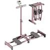 FLYIODFCXV Macchina da sci, Ski Machine, simulatore di sci, attrezzatura for esercizi con altezza regolabile for l'allenamento dei muscoli del pavimento pelvico delle gambe(Pink)