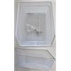 RMS Cestino Posteriore Rettangolare Bianco Attacco Portapacchi Bici City Bike - Olanda - Bacchetta - Vintage - Epoca - VARIE